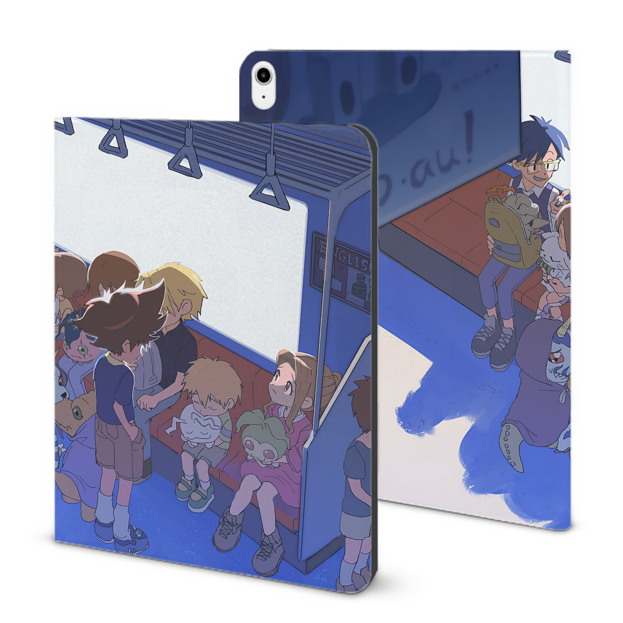 （画像用） Digimon デジタルモンスター/デジモン IPadケース ペンホルダー付き ブックスタイルデザイン